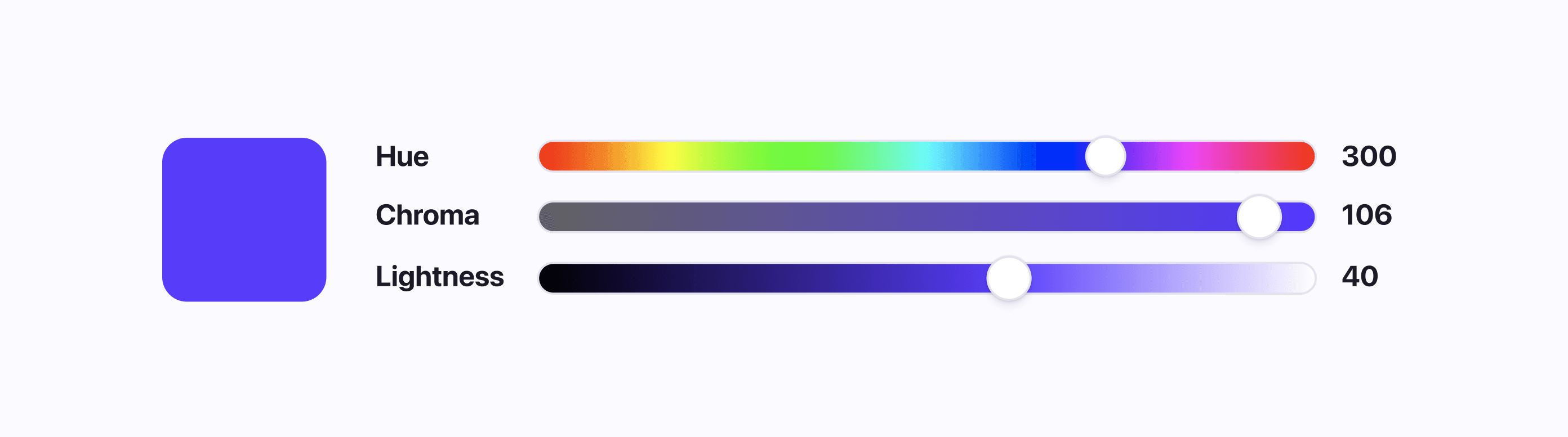 OKLCH color space channels
