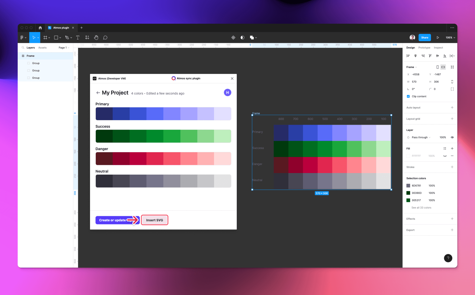 Atmos figma plugin insert svg