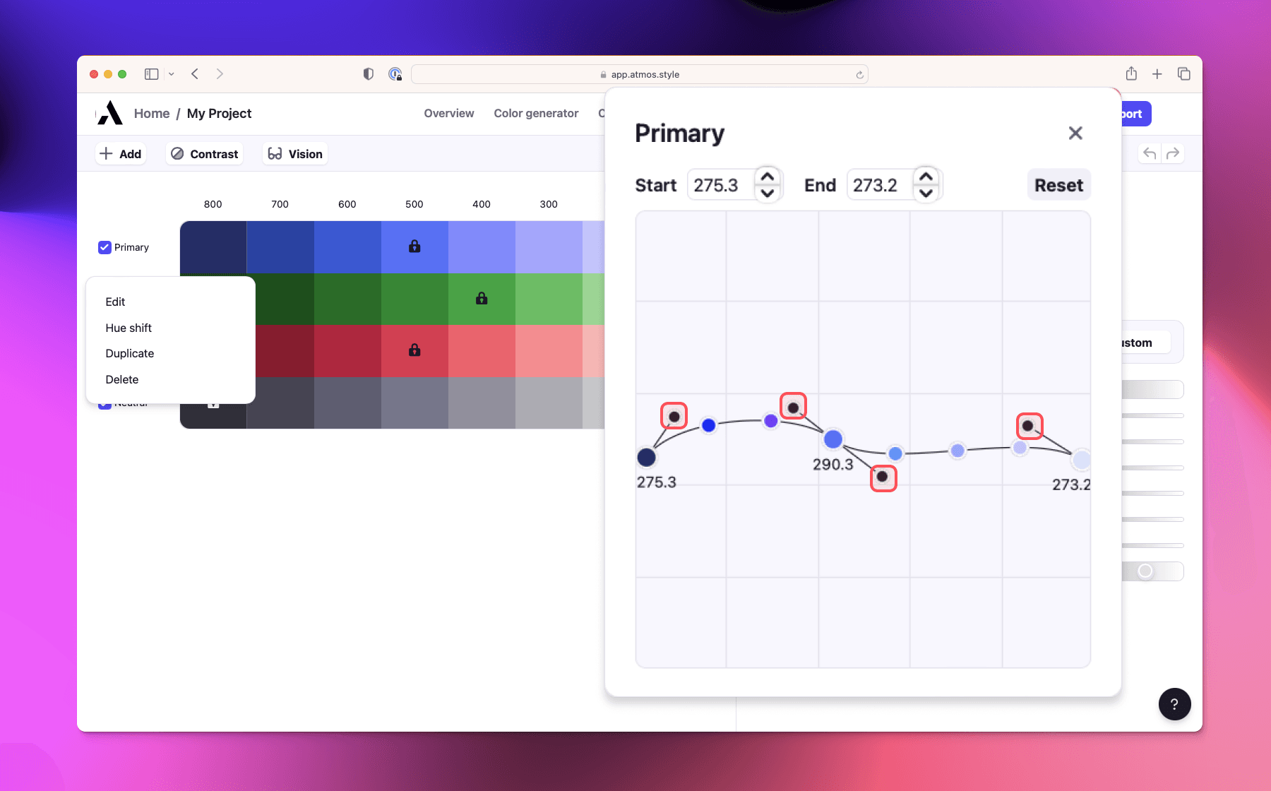 Atmos Shade generator - Hue shifting 1